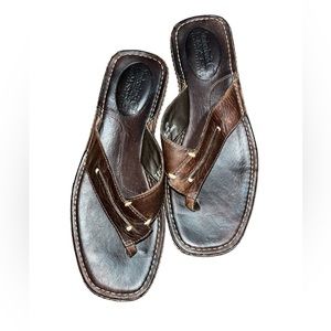 Timberland Leather Flip Flop Sandals Women’s Size 7M